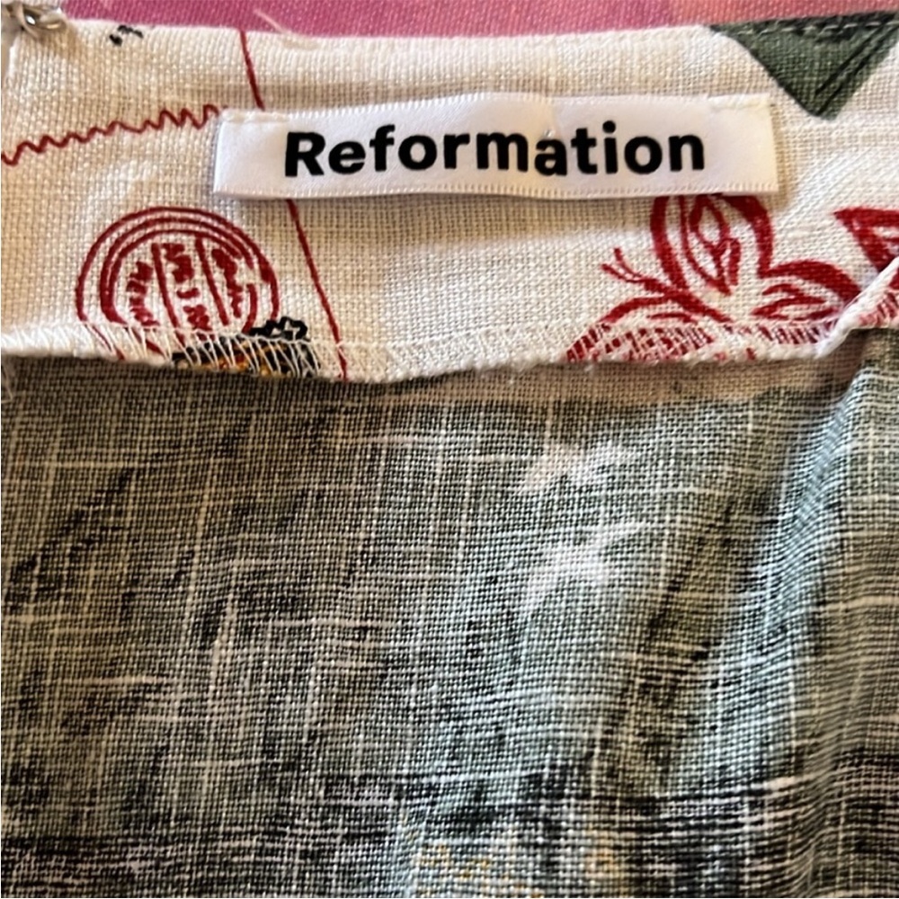 Reformation Primo Vacaciones Two Piece Linen Set - Picture 11 of 12
